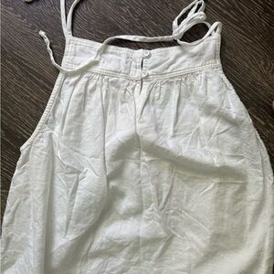Bella Dahl Tie Shoulder Tank White Size Small